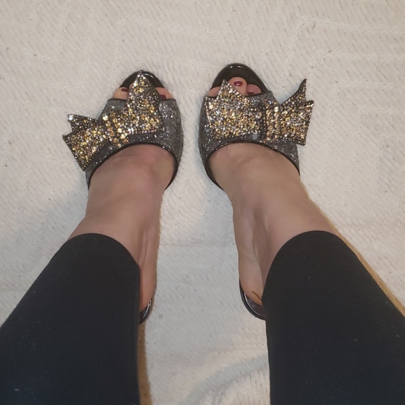 Miu Miu prada glitter mules shoes size 8 - Picture 3 of 11